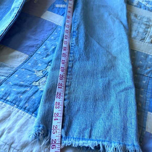 Levi's 501 Womens High-Waisted Rib Cage Straight-leg Blue Denim Jeans 26 - Picture 5 of 12